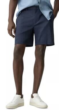 Theory Navy Blue Mid-Thigh Bermuda Shorts Men Sz 40 A004060